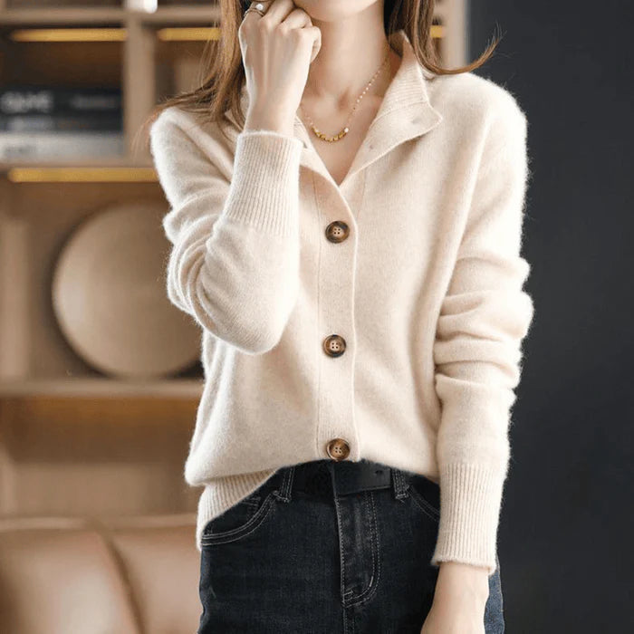 Annie™ Cashmere Knit Gilet – Women’s Sleeveless Cardigan Vest, Luxurious Soft Cashmere Layer, Warm Stylish Fall & Winter Outfit Essential