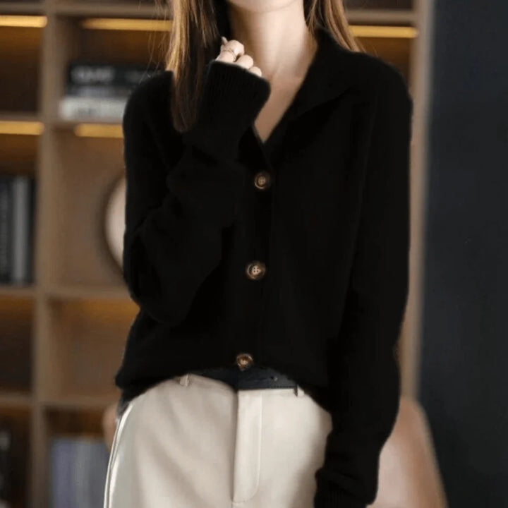 Annie™ Cashmere Knit Gilet – Women’s Sleeveless Cardigan Vest, Luxurious Soft Cashmere Layer, Warm Stylish Fall & Winter Outfit Essential